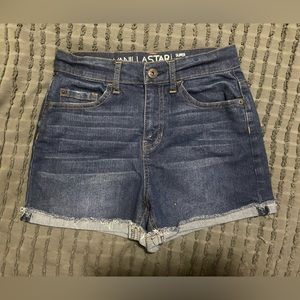 Vanilla star high rise dark wash shorts size 1